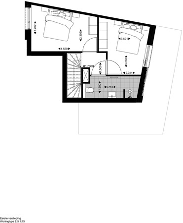 Floorplan - Rozenstraat Construction number E.006, 5014 AJ Tilburg